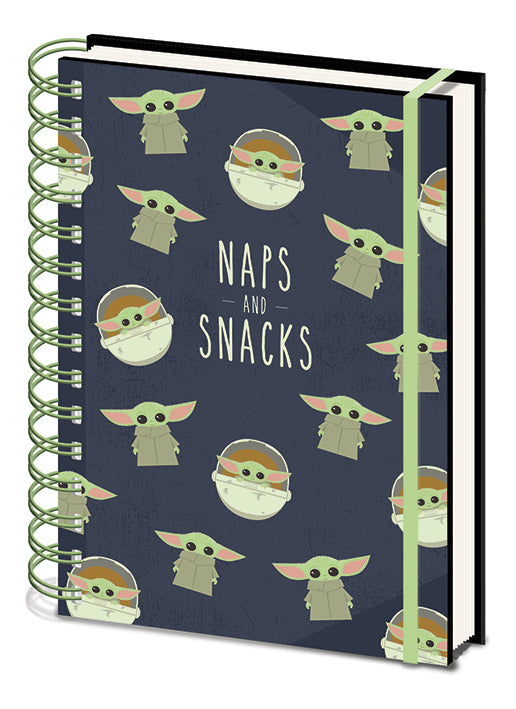 Carnet de notes Star Wars : The Mandalorian Naps & Snacks