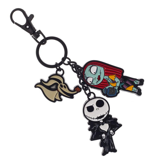 Nightmare Before Christmas Enamel-Filled Metal Keychain