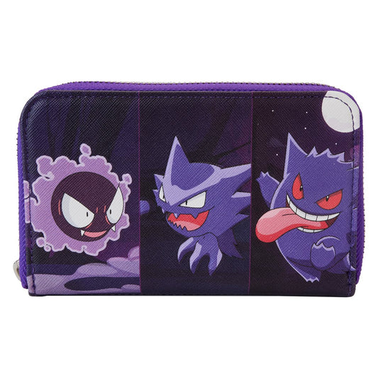 Pokémon Gengar Evolution Loungefly Zip-Around Wallet