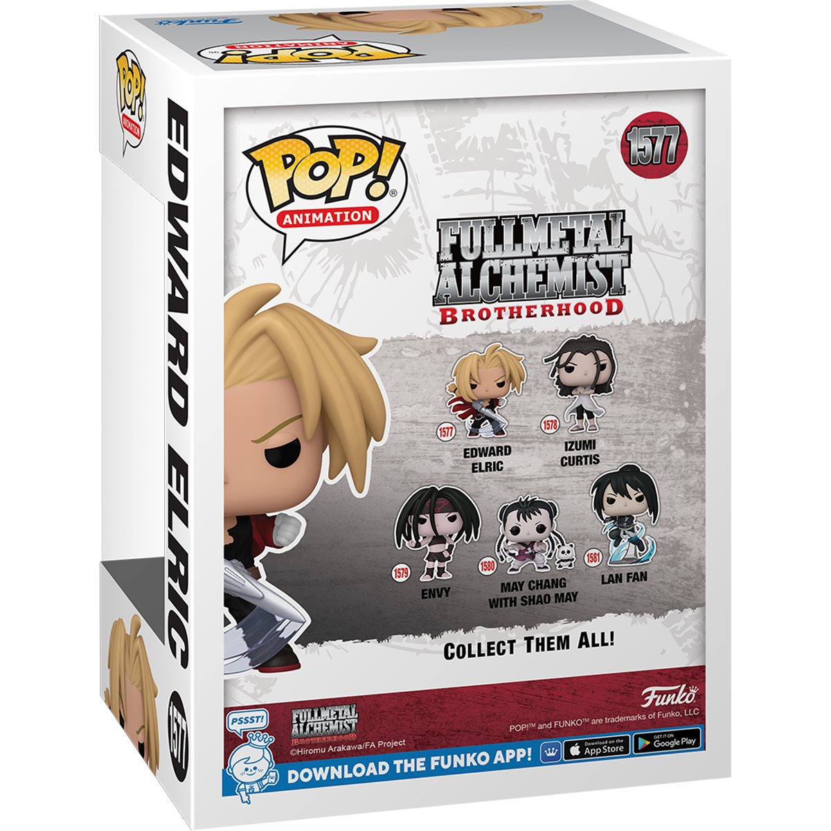 Funko Pop! Fullmetal Alchemist: Brotherhood Edward Elric with Blade Vinyl Figure #1577