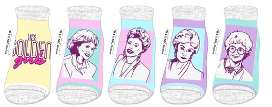 Golden Girls Character Art 5 paires de socquettes