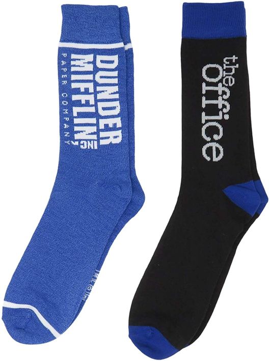 The Office Dunder Mifflin Men's Crew Socks 2 Pack