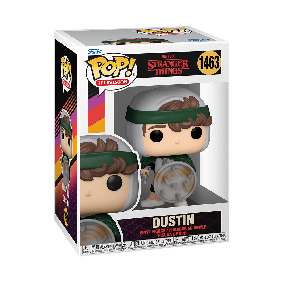 Funko Pop! TV Stranger Things Season 4 Dustin with Shield Vinyl Figure #1463