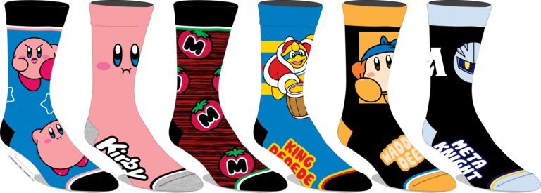 Kirby 6-Pair Crew Socks Pack