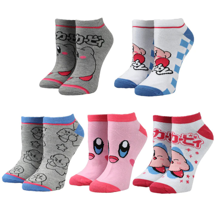 Kirby 5 Pair Ankle Socks Pack