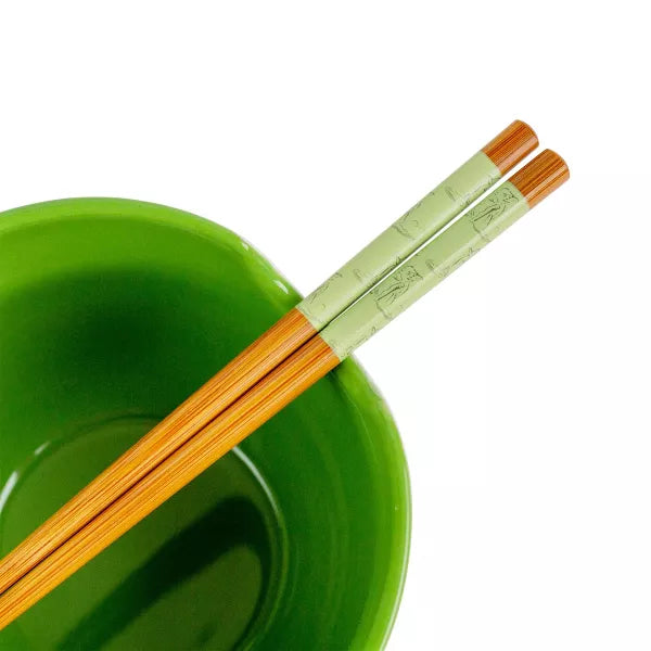 Star Wars Yoda "May The Force Be With You" 20-ounce Ceramic Ramen Bowl and Chopstick Set