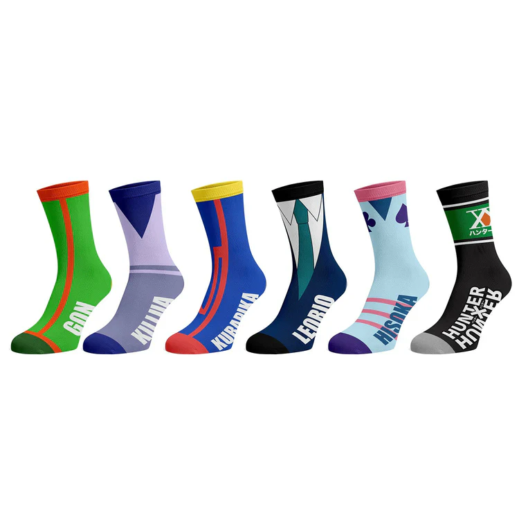 Hunter x Hunter 6-Pair Crew Socks