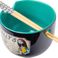 Nightmare Before Christmas "Sally's Sleepy Time" 20-ounce Ceramic Ramen Bowl with Chopsticks