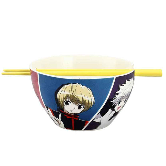 Hunter x Hunter 6” Ceramic Ramen Bowl With Chopsticks