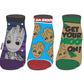 Pack de 3 paires de socquettes Marvel Les Gardiens de la Galaxie Groot