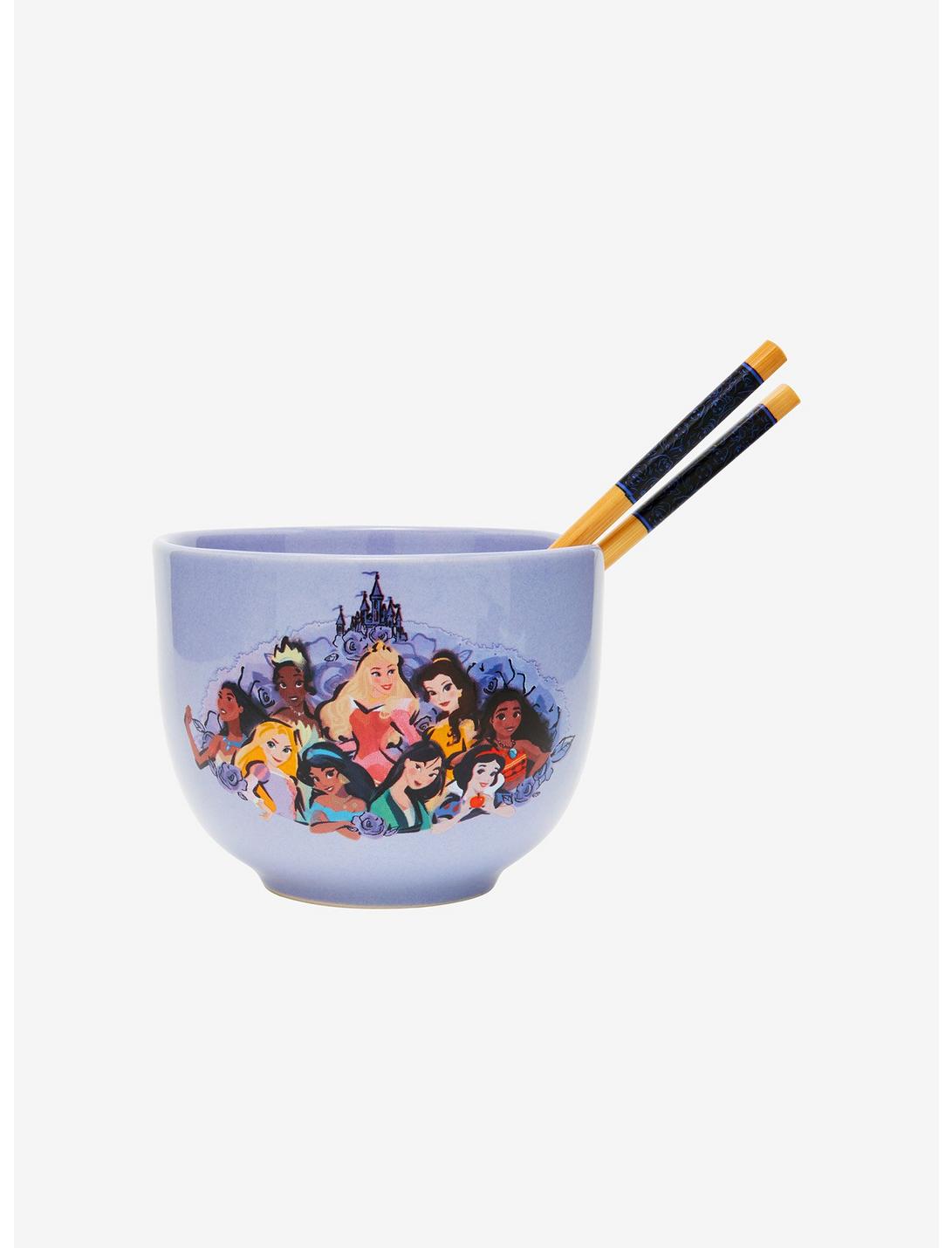 Bol ramen en céramique Disney Princess de 20 oz avec baguettes