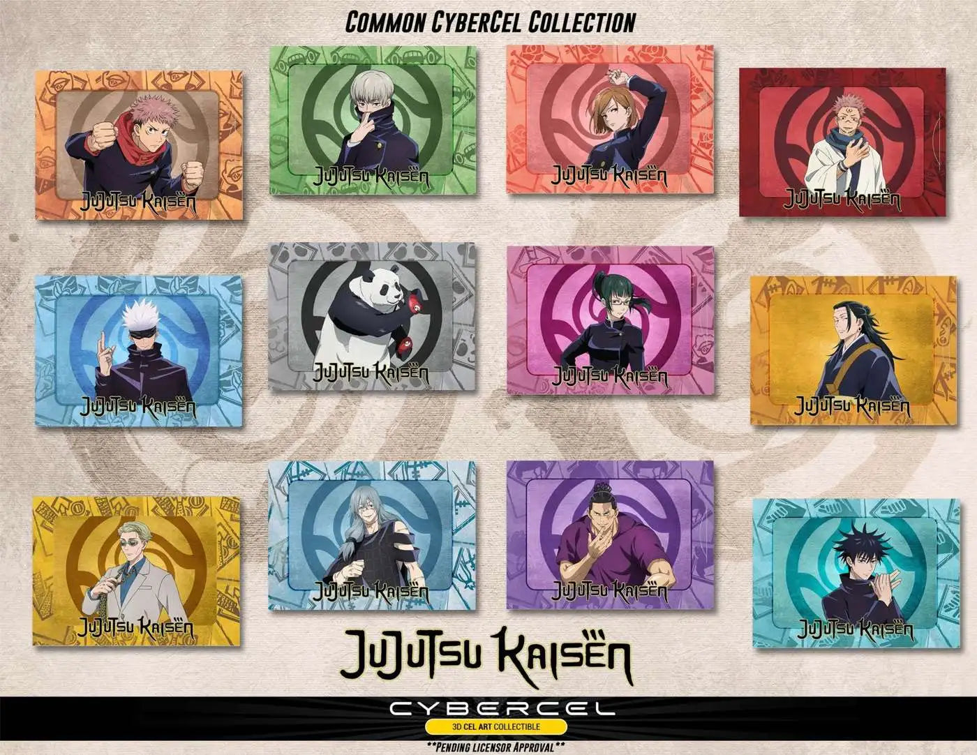 Cybercel Jujutsu Kaisen Anime Trading Cards