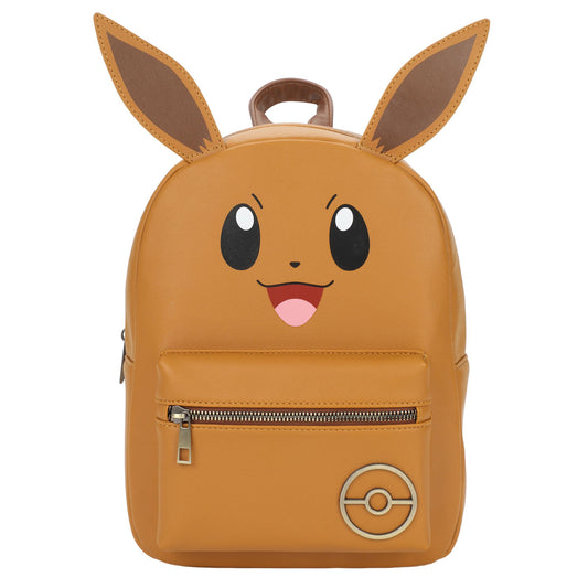 POKÉMON - Eevee Big Face Screenprint on PU Backpack