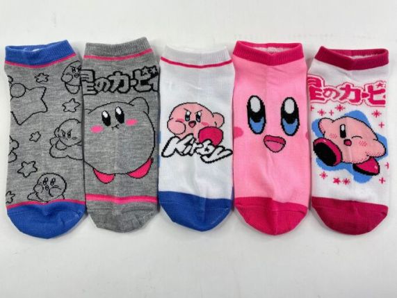 Kirby 5 Pair Ankle Socks Pack