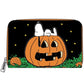 Peanuts Snoopy and the Great Pumpkin Glow-in-the-Dark Loungefly Zip-Around Wallet