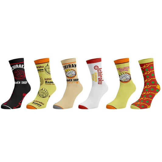 Chaussettes mi-mollet Naruto Shippuden Collection 6 paires