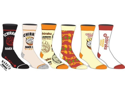 Naruto Shippuden Collection 6-Pair Crew Socks