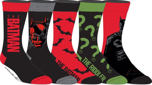 Batman 5-Pair Casual Crew Socks
