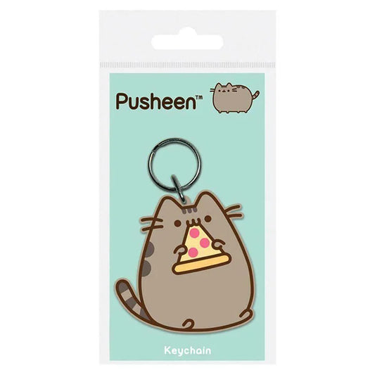 Pusheen the Cat Pizza Slice Keychain