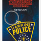 Stranger Things Hawkins Police Keychain