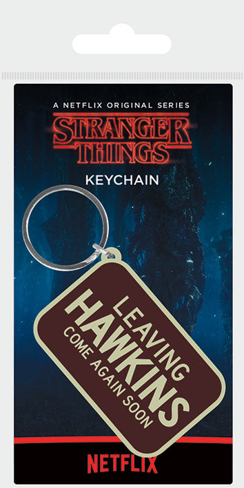 Stranger Things "Leaving Hawkins" Keychain