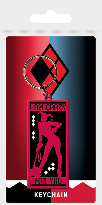 Harley Quinn I Am Crazy for You Keychain