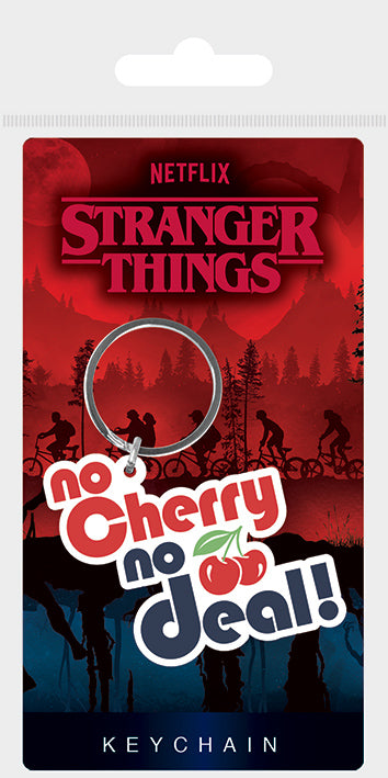 Stranger Things "No Cherry No Deal" Keychain