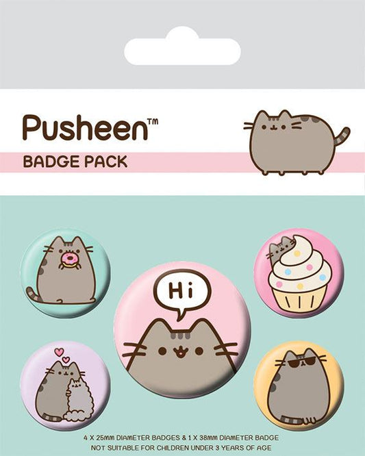Pusheen the Cat Hi Badge Pack