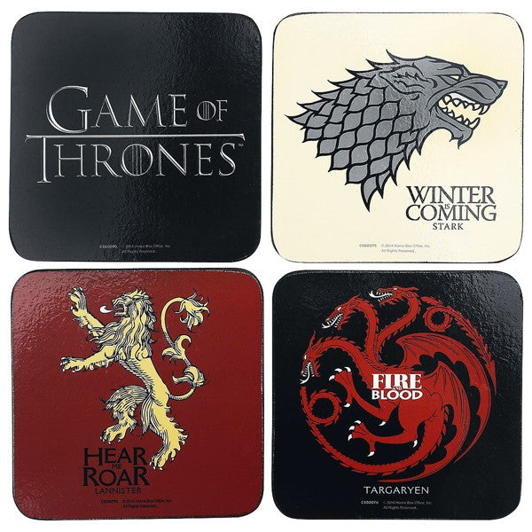 Game of Thrones 4-Pack Coaster Set