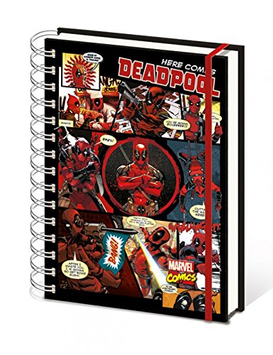Here Comes Deadpool Spiral Notebook