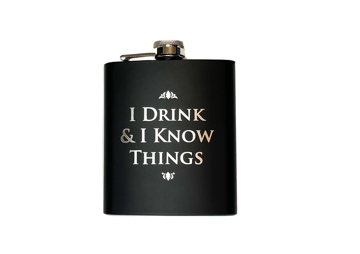 Game of Thrones I Drink & I Know Things Metal Hip Flask