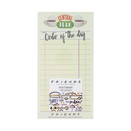 Friends Central Perk Order of the Day To-Do List Notepad