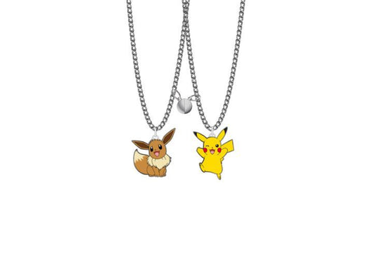 Pokemon Pikachu & Eevee Best Friend Necklace Set