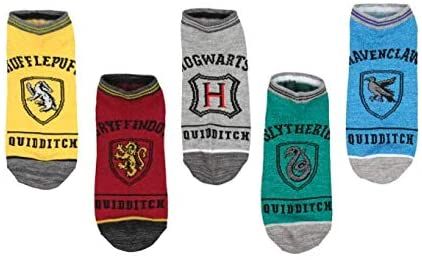 Harry Potter Hogwarts House 5-Pack Mix & Match Ankle Socks