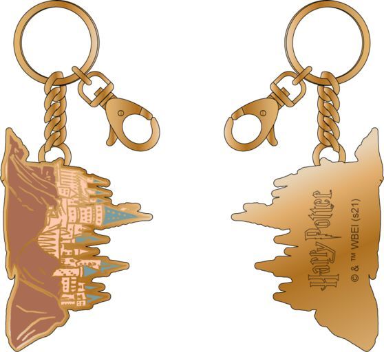 Porte-clés en métal du château de Poudlard Harry Potter