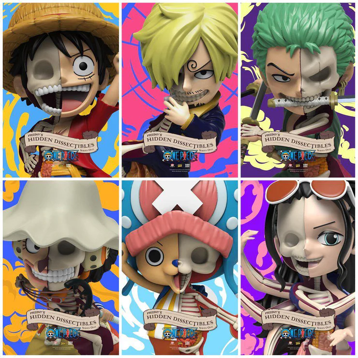 One Piece Hidden Dissectables Blind Box Series by Jason Freeny x Mighty Jaxx
