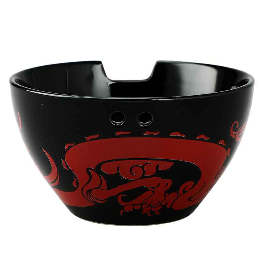 Disney Mulan Red Dragon Ceramic Ramen Bowl with Chopsticks