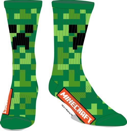 Minecraft Creeper Crew Socks