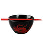 Disney Mulan Red Dragon Ceramic Ramen Bowl with Chopsticks