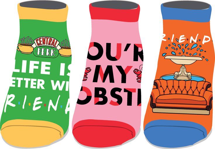 Friends 3-Pack Mix and Match Ankle Socks
