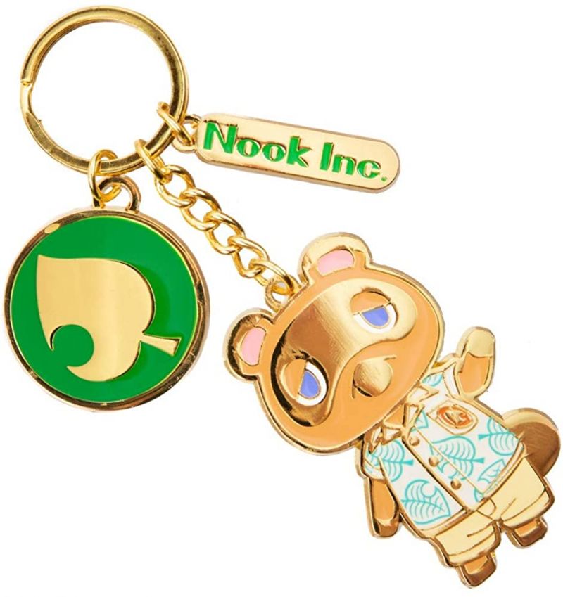 Animal Crossing New Horizons Tom Nook Metal Keychain