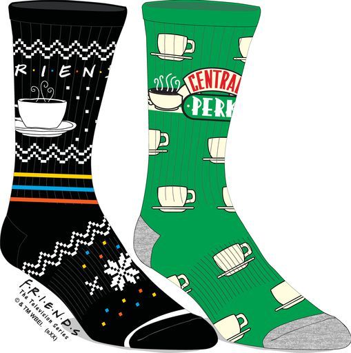 Friends Central Perk 2-Pair Crew Socks