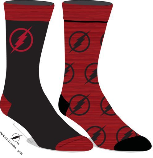 Flash DC Comics 2-Pair Crew Socks