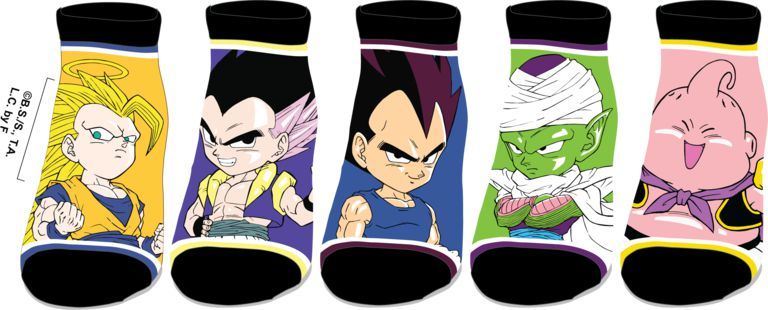 Dragon Ball Z -Chibi 5-Pack Ankle Socks