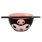Kuromi Ceramic Ramen Bowl with Chopsticks