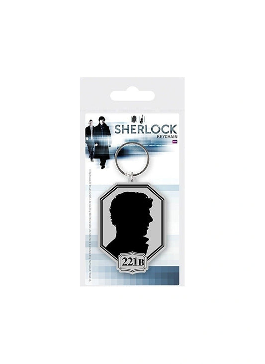 Porte-clés Sherlock Holmes Silhouette 221B