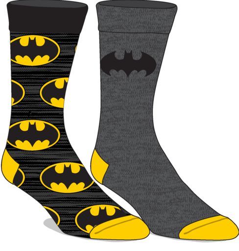 Batman DC Comics 2-Pair Casual Crew Socks