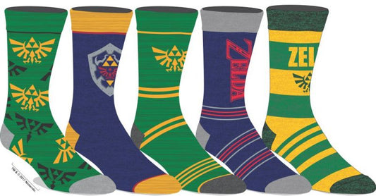 Legend of Zelda 5 paires de chaussettes décontractées