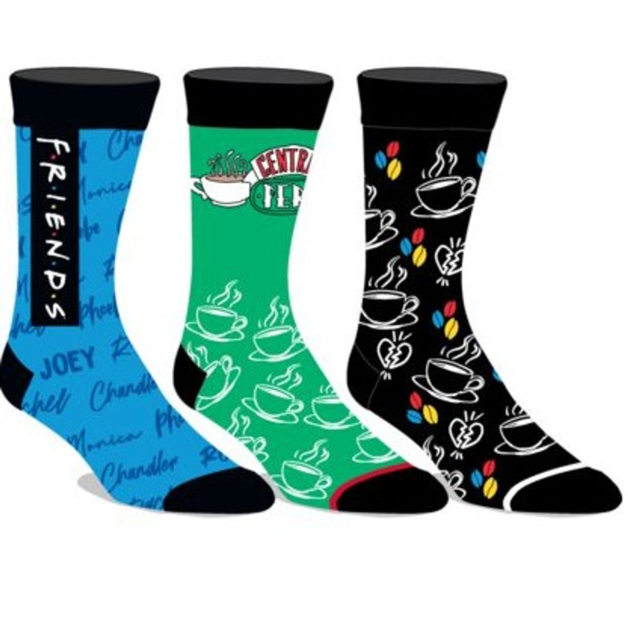 Friends 3-Pair Casual Crew Socks Pack
